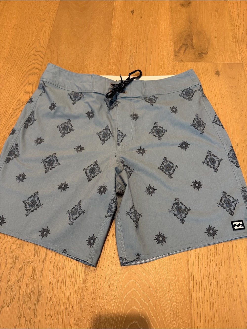 Billabong Light Blue Printed Men's Swim Board Shorts